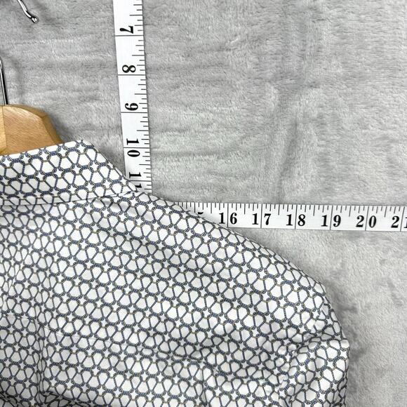 Eton Contemporary Fit Geometric Chain Print Shirt Men Size 40 15¾ Fine Cotton - Picture 11 of 12